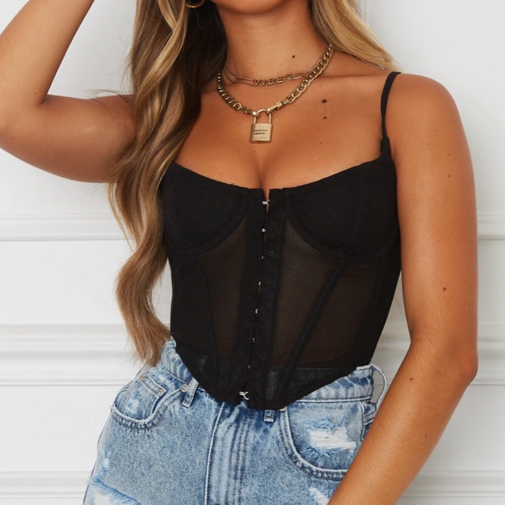 WHITE FOX Unapologetic Bustier Black